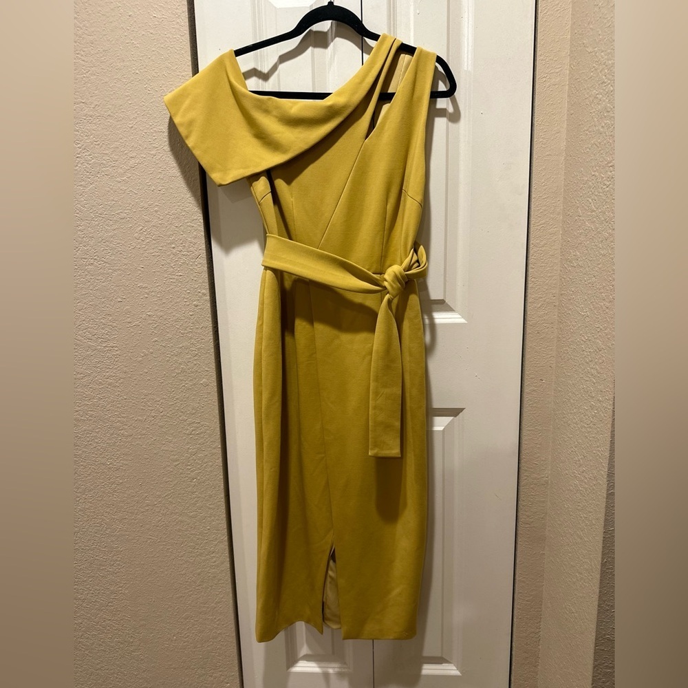 NWT 200$ Lavish Alice Midi Formal Elegant Cocktail Dress Yellow Chartreuse , 6 - Picture 14 of 14